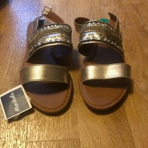 CUTE GLADIATOR SANDALS. NEVER WORN.